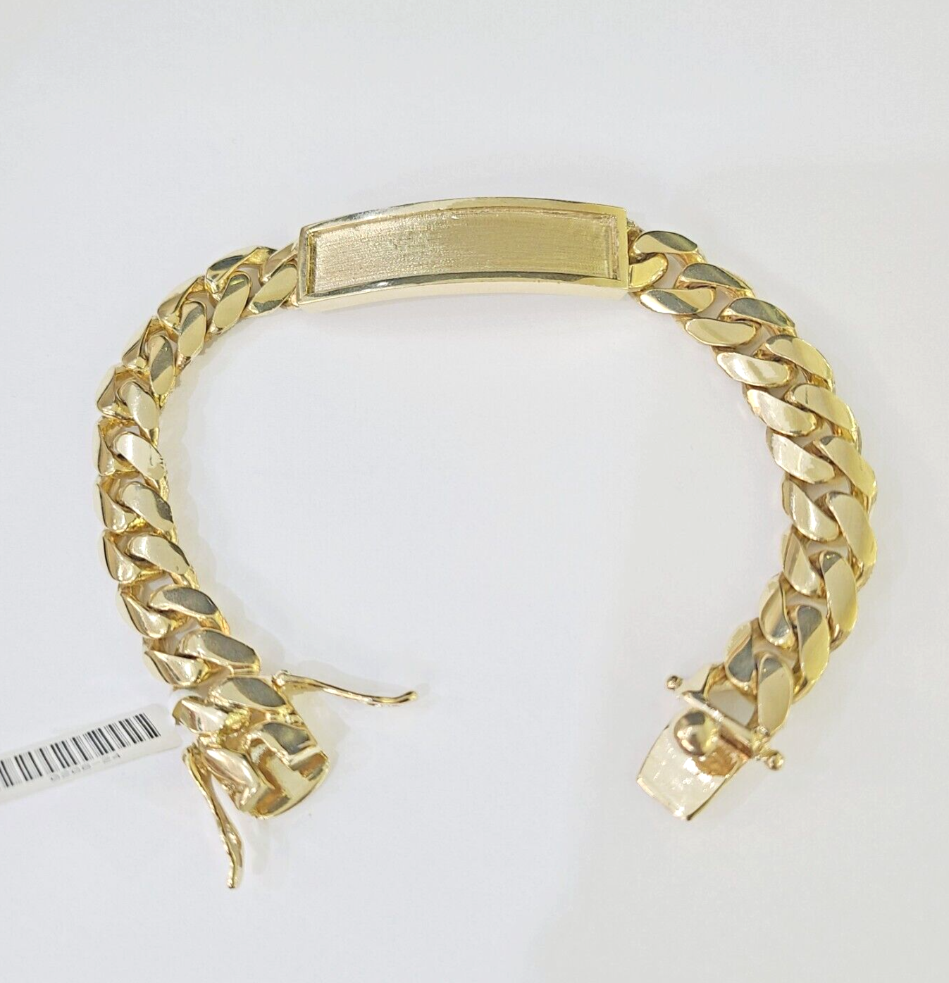 10K Yellow Gold ID Bracelet Miami Cuban 12mm 9" inches 10kt Mens