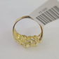 Real 10k Nugget Ring Yellow Gold Casual Ring 10kt Genuine