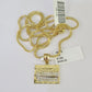 10K Franco Chain Mayan Calendar Pendant Charm Necklace 16"-24" 2mm Gold SET