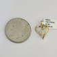 10K Real Heart Charm Pendant Gold 10kt Genuine Yellow