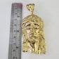 Real 14k Solid Chain Jesus Head Charm Set Miami Cuban Link 6mm Necklace Pendant