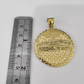 Real 10k Gold Rope Chain Last Supper Nugget Pendant Set 5mm 18"-28"