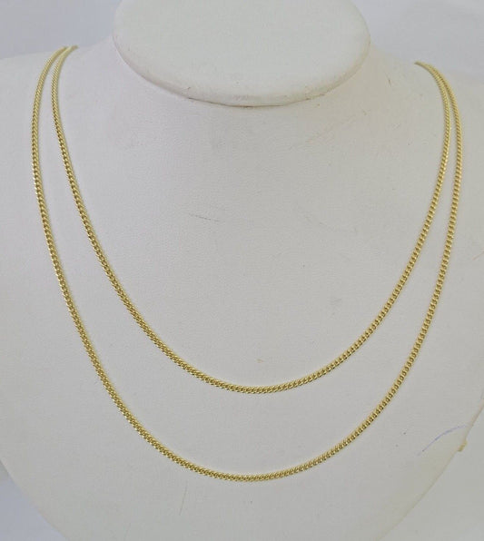 14k Yellow Gold Miami Cuban Link Chain Necklace 2mm 18-26 Inches Real