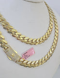 Real 14k Royal Monaco Link Chain 11mm 20-26 inches Yellow Gold Genuine