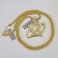 10K Gold Franco Chain 100 Charm Pendant 20-26 inches 2.5mm REAL Yellow