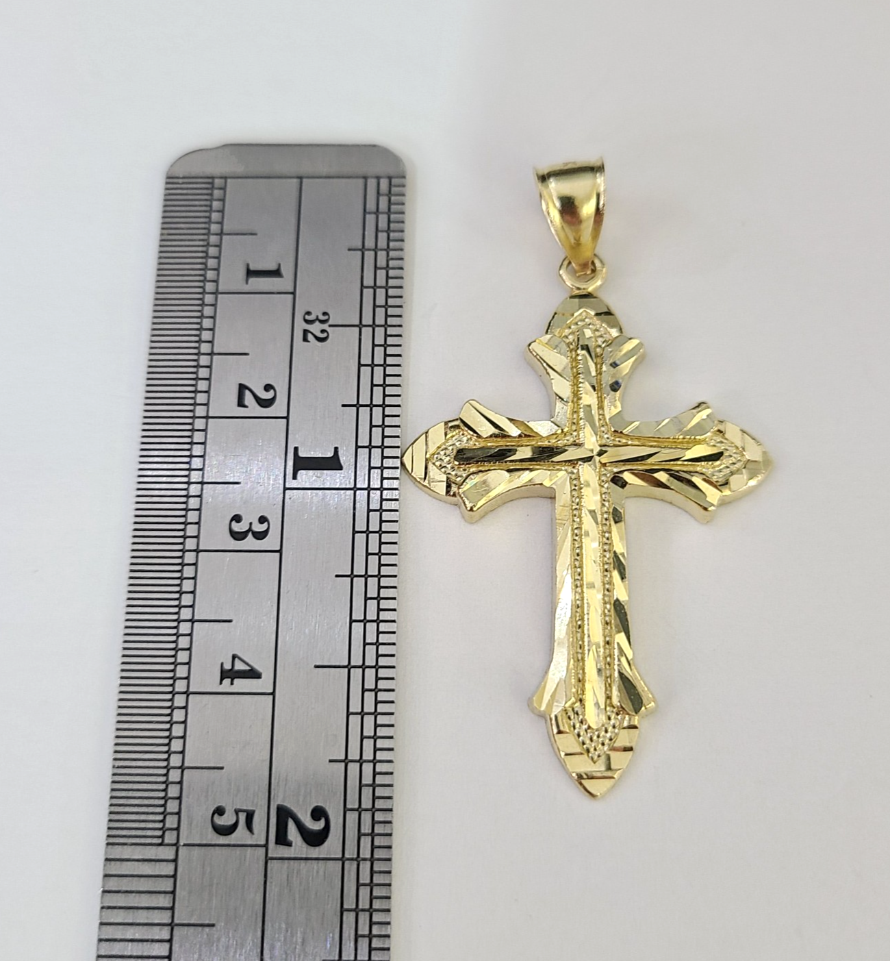10k Milano Rope Chain Jesus Cross Charm Necklace SET 5mm 18"-28" Pendant
