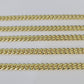 14k 5mm Miami Cuban Link Chain Yellow Gold Necklace 20"-30" Inches Real