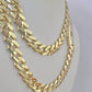 Real 10k Royal Monaco Chain 9mm 18-26 inches Necklace Yellow Gold Box Clasp