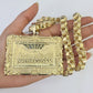 10k Gold Byzantine Necklace Last Supper Charm 20-30 inches 9mm REAL SET Chain