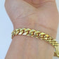 Real 10k Miami Cuban Link Bracelet Gold 8mm 8.5" Box Lock 10kt Yellow Gold