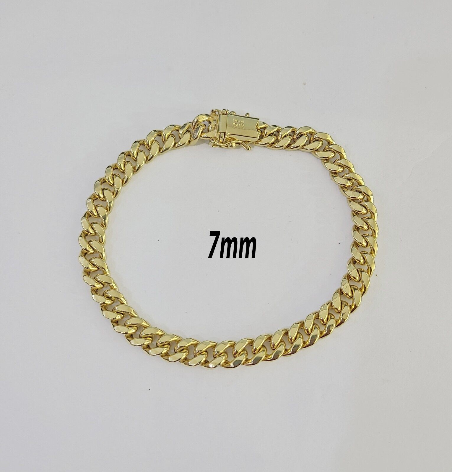 Real 10k Gold Miami Cuban link Bracelet 6mm-9mm 7"-9" 10kt Yellow Gold
