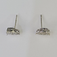 10k Diamond Earrings Yellow Gold Real Screw-Back Women Men Studs Pear Shaped