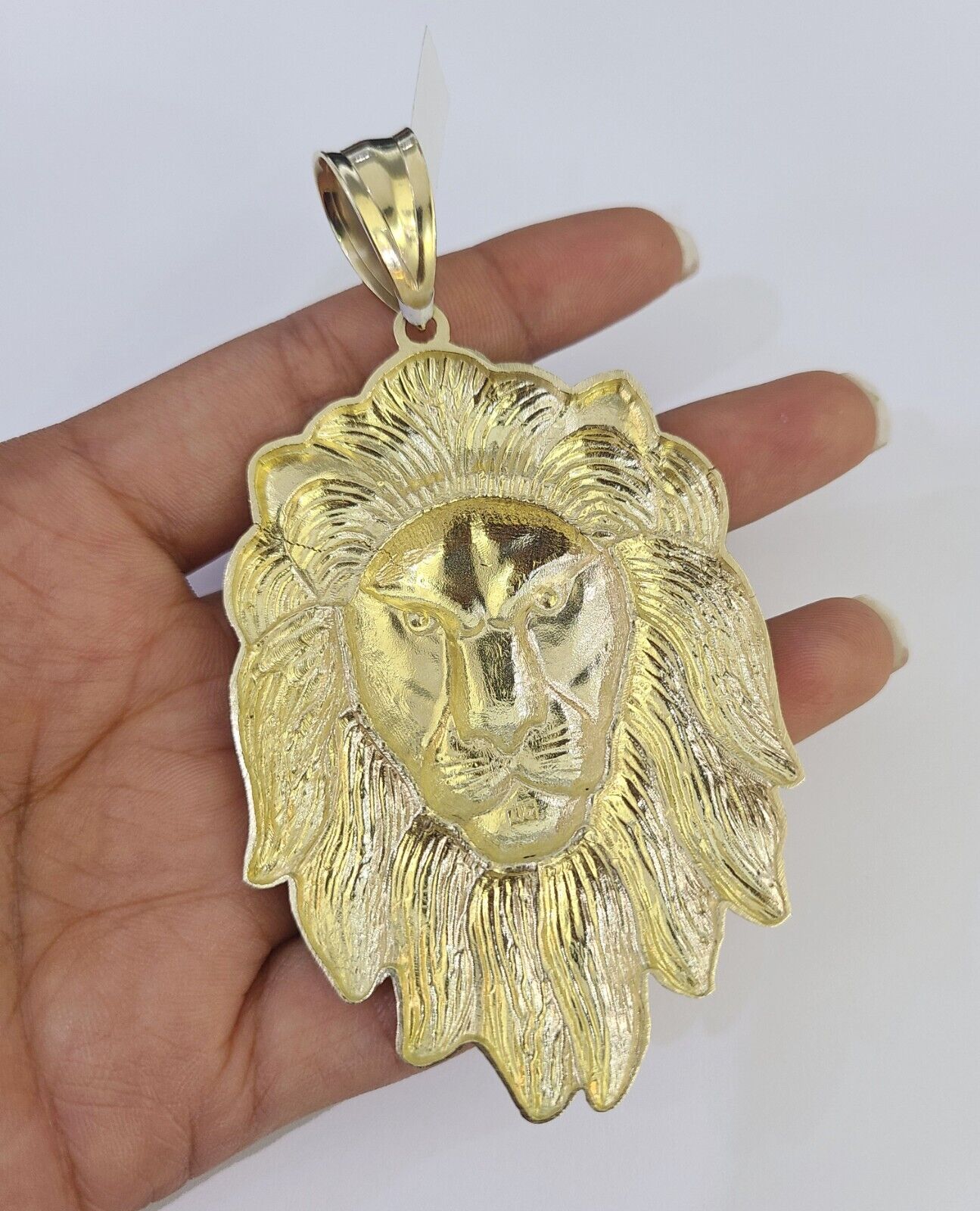 Real 10k Rope Chain Lion Head Charm Set 8mm 20"-30" Inch Necklace Yellow Gold