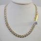 Real 10k Royal Monaco Chain 8mm Diamond Cut 22 inches Yellow Gold Necklace