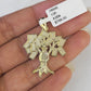 10k Milano Rope Chain Money Tree Charm Necklace SET 3mm 18" 20" 22" 24"