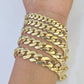 Real 10k Gold Monaco Bracelet 7mm-11mm 8"-8.5" 10kt Yellow