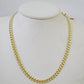 Real 14K Miami Cuban Link Chain Necklace Yellow Gold 20 inch 6mm Mens Hollow