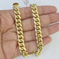 Real 10k Miami Cuban Link Bracelet Gold 8mm 8" Box Lock 10kt Yellow Gold