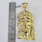 10K Miami Cuban Link Chain Jesus Head Pendent Charm 8mm 20"-30" Necklace Gold