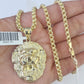 10k Gold Byzantine Necklace Lion Charm 18-26 inches 3mm REAL Yellow SET Chain