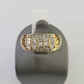 Real 10k Diamond Mens Ring Band Yellow Gold Wedding Genuine Natural