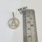 10k Diamond A Charm Pendant Initial Alphabet Letter Real Genuine Yellow Gold