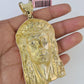 Real 14k Solid Rope Chain Jesus Head Charm Set 6mm 18"-30" Necklace Gold