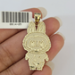 10k Cartoon Monster Ring Charm Pendant Yellow Gold Women Men Real Genuine
