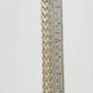 10K Yellow Gold Royal Monaco Cuban Bracelet 11mm Diamond Cut 7.5 Inch (L)