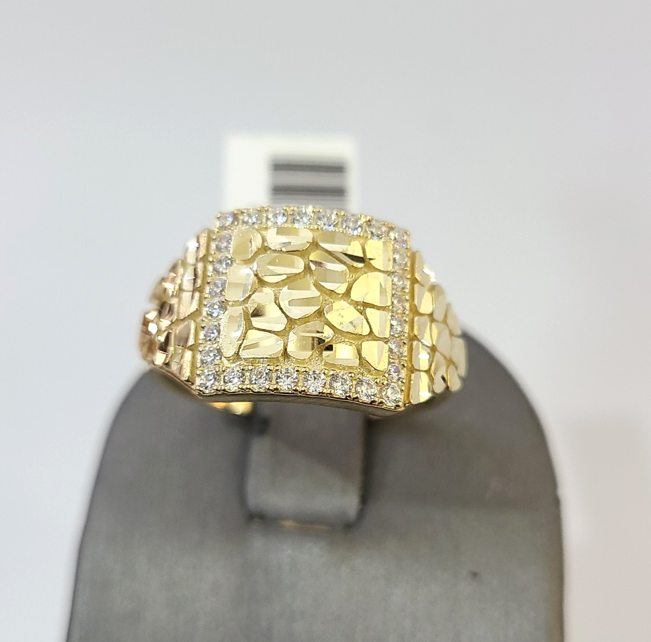 10k Nugget Ring Yellow Gold Women Real Men Genuine 10Kt