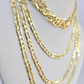 10K Solid Figaro Link Chain Necklace Yellow Gold 4mm 20" 22" 24" 10kt