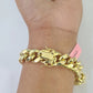 14K Miami Cuban Bracelet Yellow Gold Box Clasp 8" Inch 13mm Link Thick