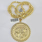 10k Gold Byzantine Box Necklace Last Supper Charm 20"-30" SET Yellow Real 4mm