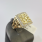 10k Nugget Ring Yellow Gold Women Men Real Genuine 10Kt