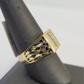 Real 10k Initial I Casual Ring Alphabet Yellow Gold 10kt Genuine