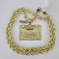 Real 10k Rope Chain Last Supper Charm Set 8mm 20"-30" Inch Necklace Gold