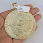 Real 10k Solid Rope Chain Mayan Calendar Charm Set 6mm 20"-30" Inch Necklace