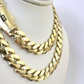 Real 10K Royal Monaco Chain Box Clasp 11mm Gold Necklace 10Kt 24" Genuine