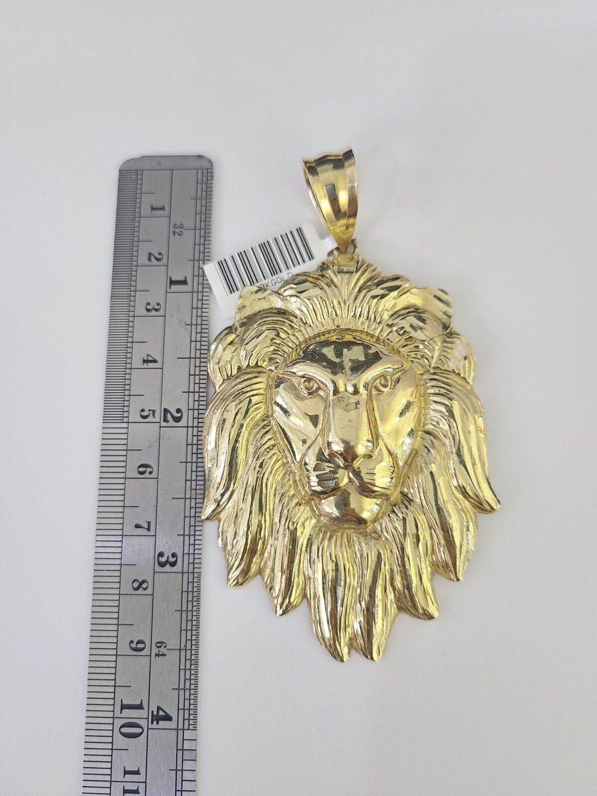 10k Gold Byzantine Necklace Lion Charm 20-30 inches 9mm REAL Yellow SET Chain