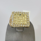 Real 10k Nugget Ring Yellow Gold Women Men Genuine 10Kt