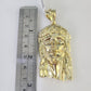 10K Franco Chain Jesus Head Pendant Charm Necklace 20"-28" 4mm Gold Yellow SET