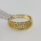 Real 10k Diamond Mens Ring Band Yellow Gold Wedding Genuine Natural