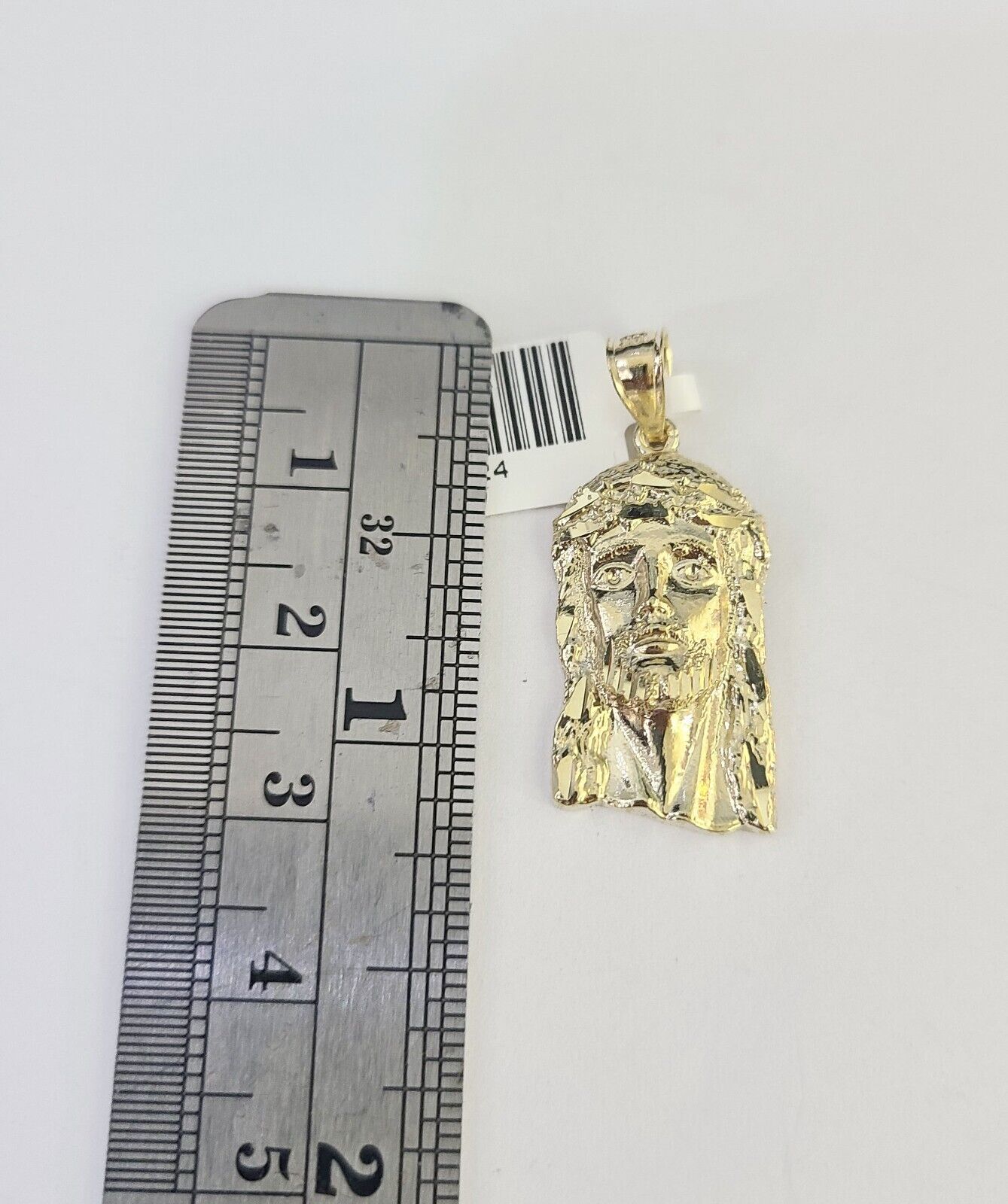 10K Gold Miami Cuban Chain Jesus Head Charm 18"-30" 3mm REAL Pendant