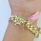 14K REAL ID Bracelet Solid Miami Cuban Link 12mm 8.5 inches 14kt Yellow Gold