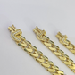 Real 10k Royal Monaco Chain 7mm 16-24 inches Necklace Yellow Gold Box Clasp