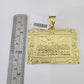 10K Franco Chain Last Supper Pendant Charm Necklace 20"-26" 5mm Yellow Gold SET