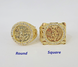 10k 50 Pesos Centenario Ring Yellow Gold Men Real Genuine