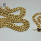 10k Gold Miami Cuban Necklace Bracelet set 8MM 22"-30" Bracelet 7.5"- 9"