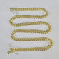 10k Miami Cuban Link Chain Yellow Gold 7mm Necklace 20-28 Inches Real