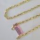 14k Real Rope Chain Yellow Gold 6mm 18"-28" Inch Men Women Genuine Necklace